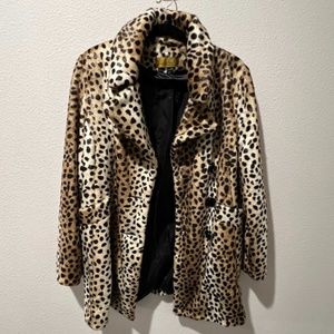 Nicole Miller Luxury Leopard Print Jacket
